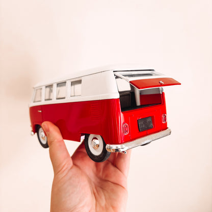 Solido Volkswagen Red Samba Bus Diecast Scale Model