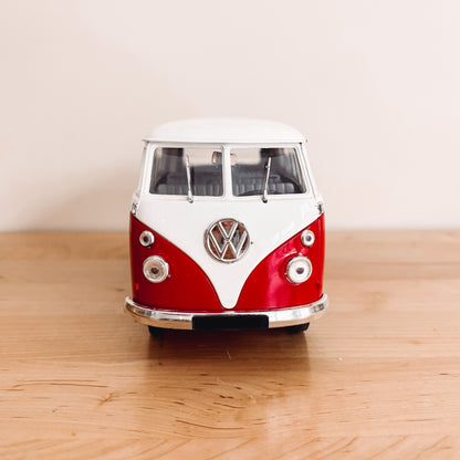 Solido Volkswagen Red Samba Bus Diecast Scale Model