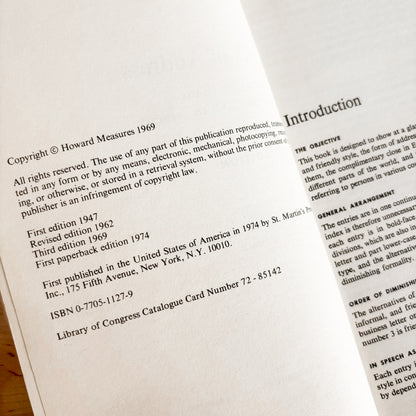 Styles of Address: A Manual of Usage in Writing and in Speech (1969)