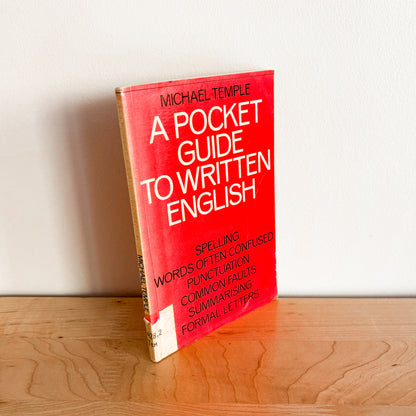 Michael Temple - A Pocket Guide to Written English (1978)