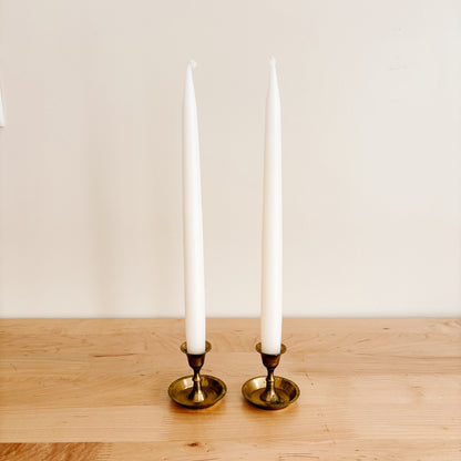 Vintage Brass Taper Candle Holders (2.5")