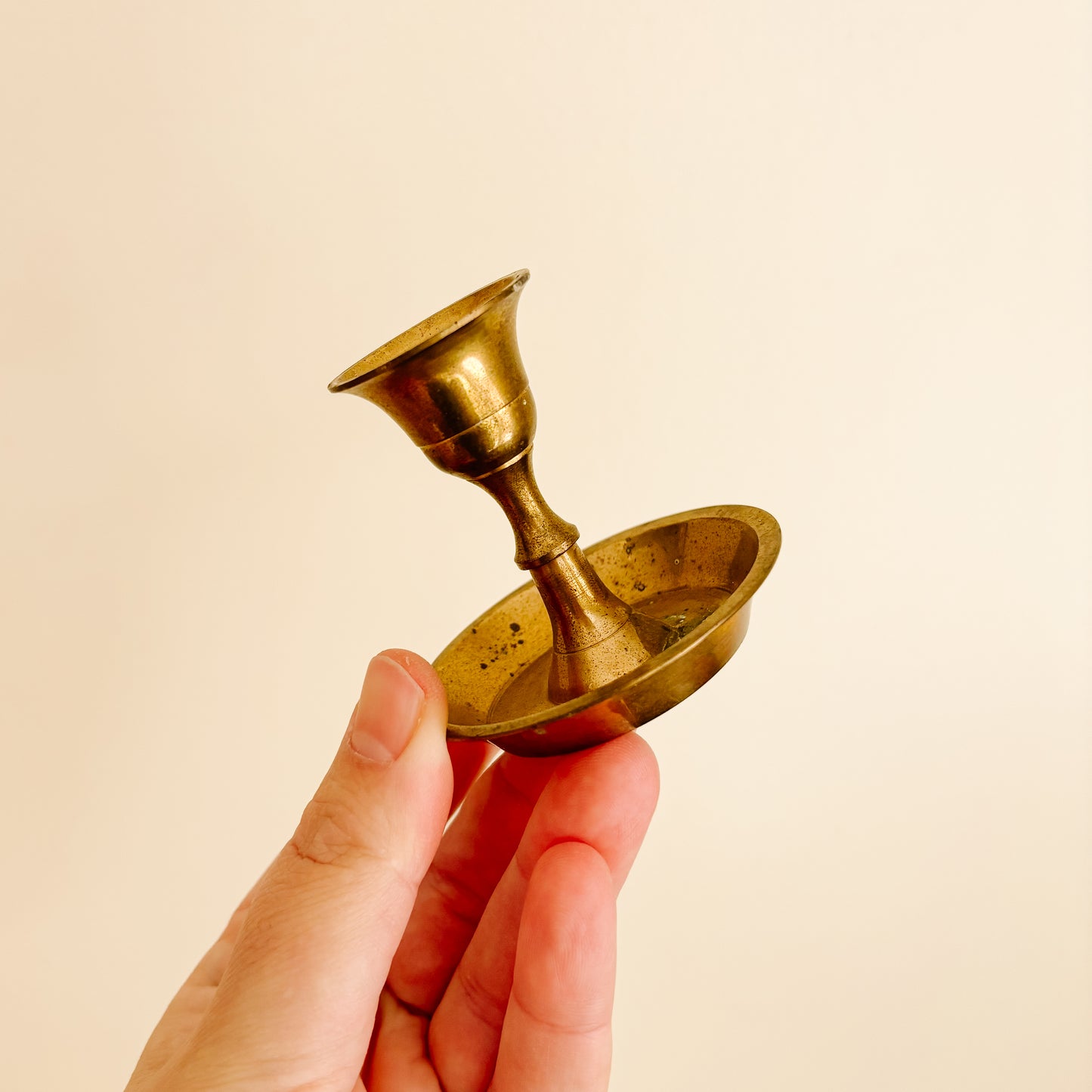 Vintage Brass Taper Candle Holders (2.5")