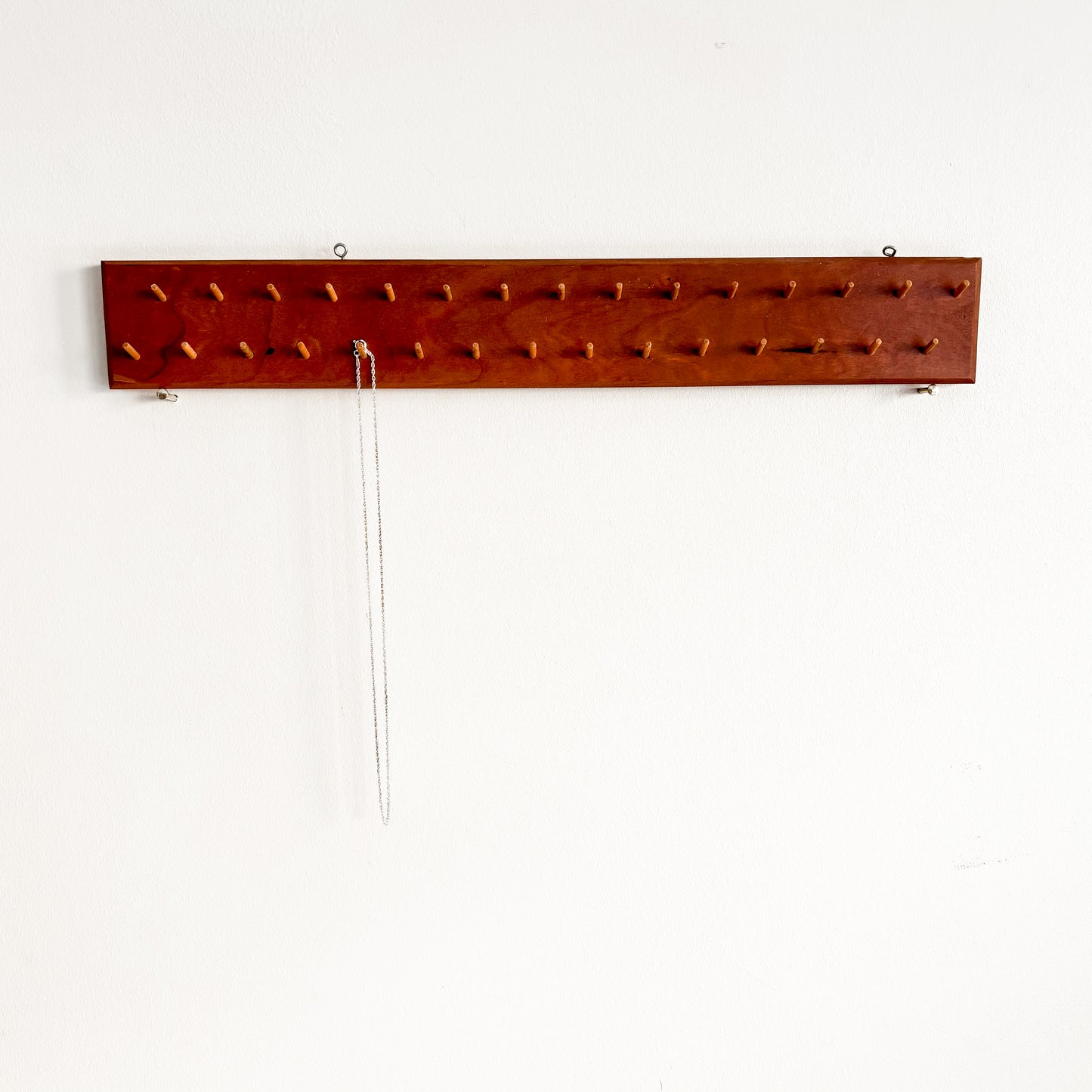 Handmade Wooden Jewelry Storage Peg Rack