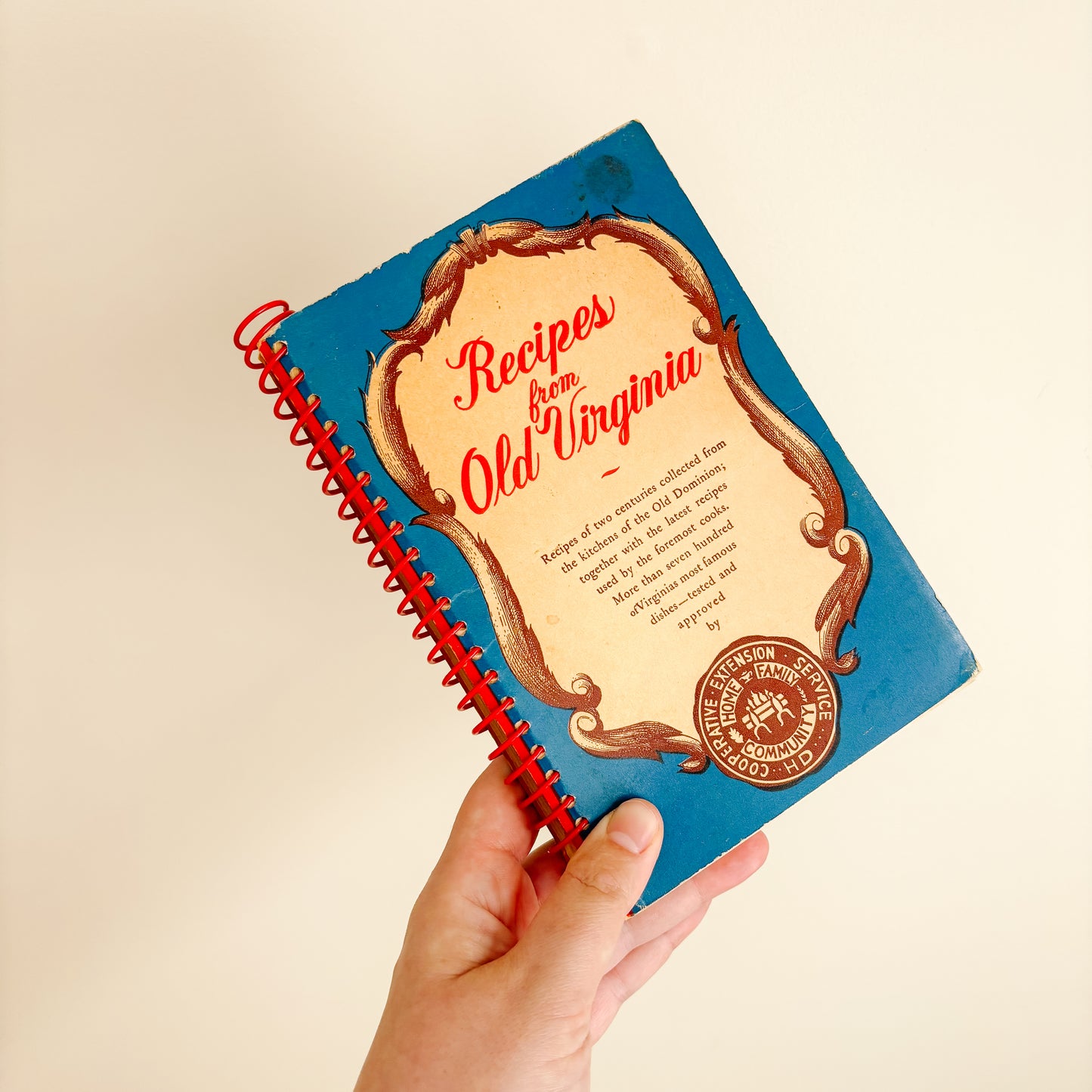 Recipes from Old Virginia Community Cookbook (Fifth Printing, 1955)