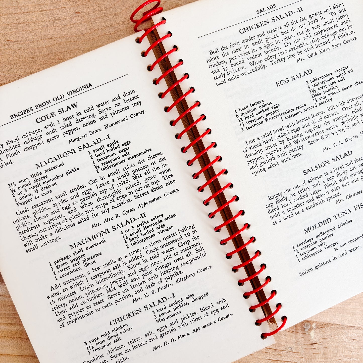 Recipes from Old Virginia Community Cookbook (Fifth Printing, 1955)