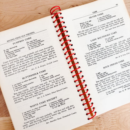 Recipes from Old Virginia Community Cookbook (Fifth Printing, 1955)