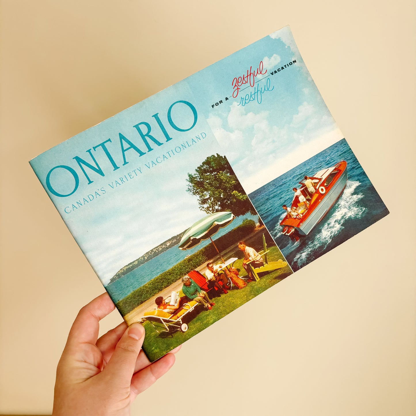 Ontario Canada's Variety Vacationland Tourism Guidebook (1957)