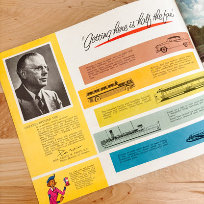 Ontario Canada's Variety Vacationland Tourism Guidebook (1957)