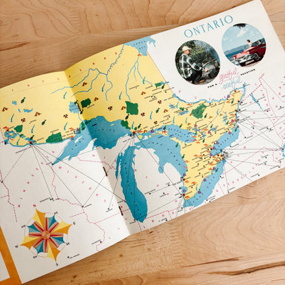 Ontario Canada's Variety Vacationland Tourism Guidebook (1957)
