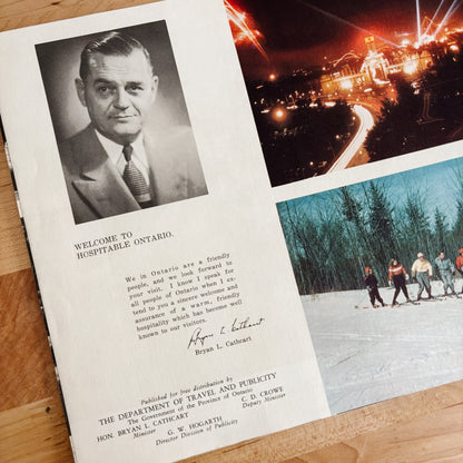 Ontario Canada's Variety Vacationland Tourism Guidebook (1957)