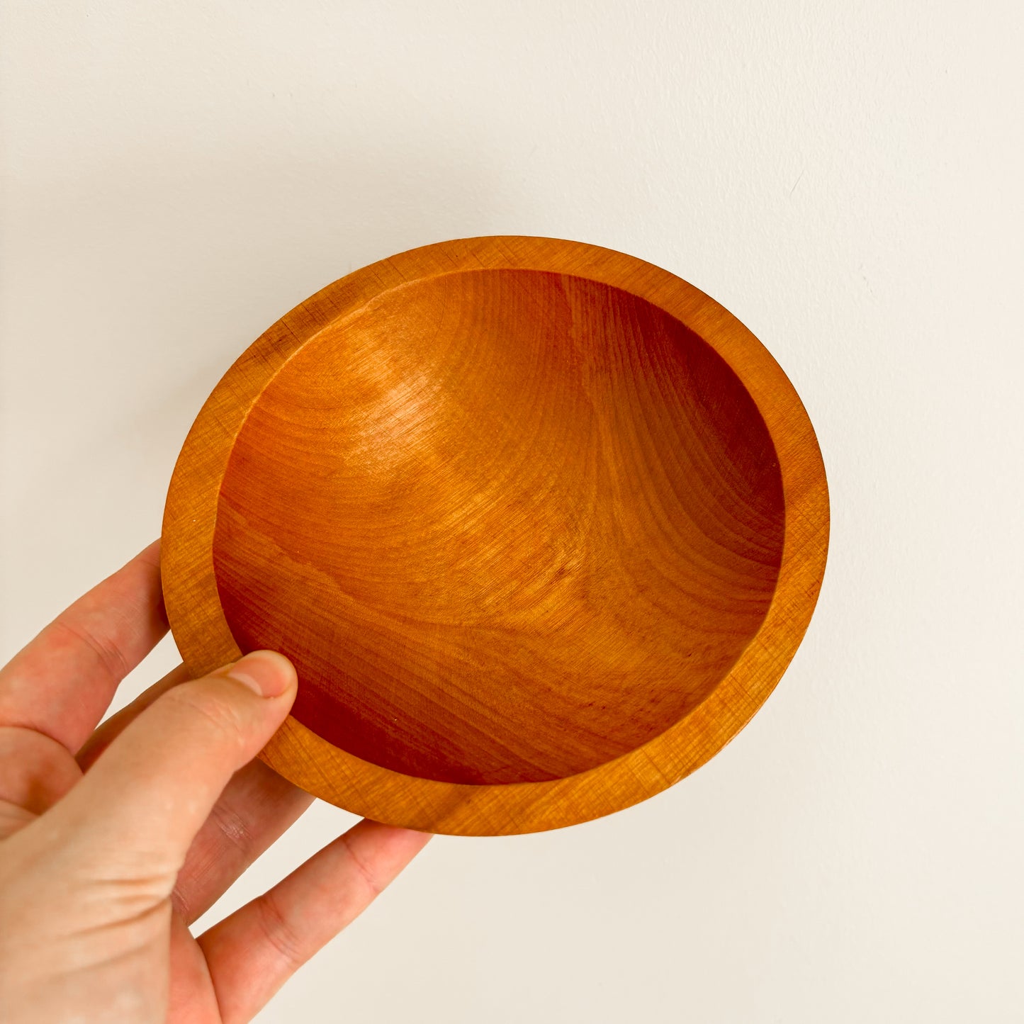 Vintage Baribocraft Round Maple Wood Salad Bowls (Set of 4)