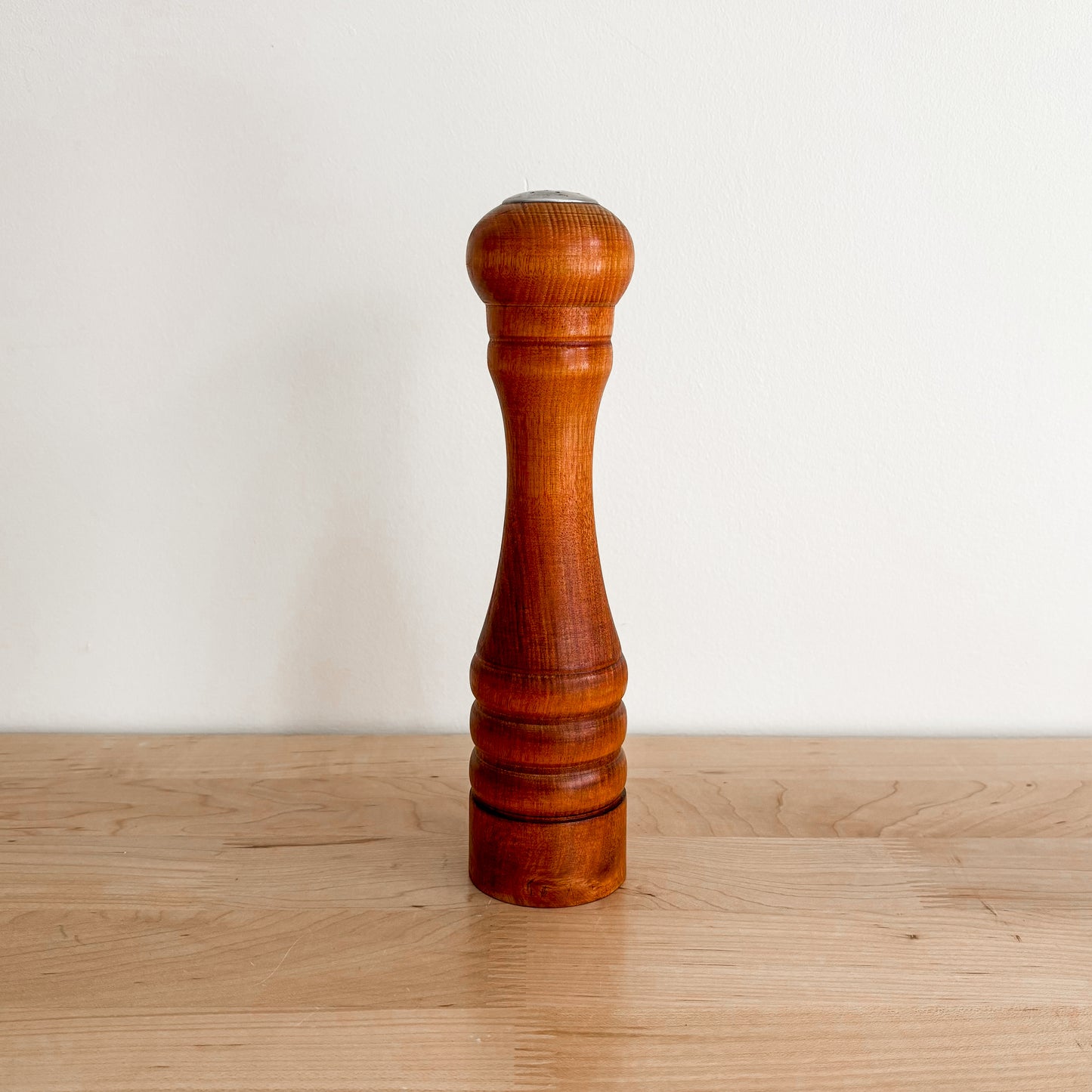 Vintage Baribocraft Maple Wood Salt Shaker (9.5")