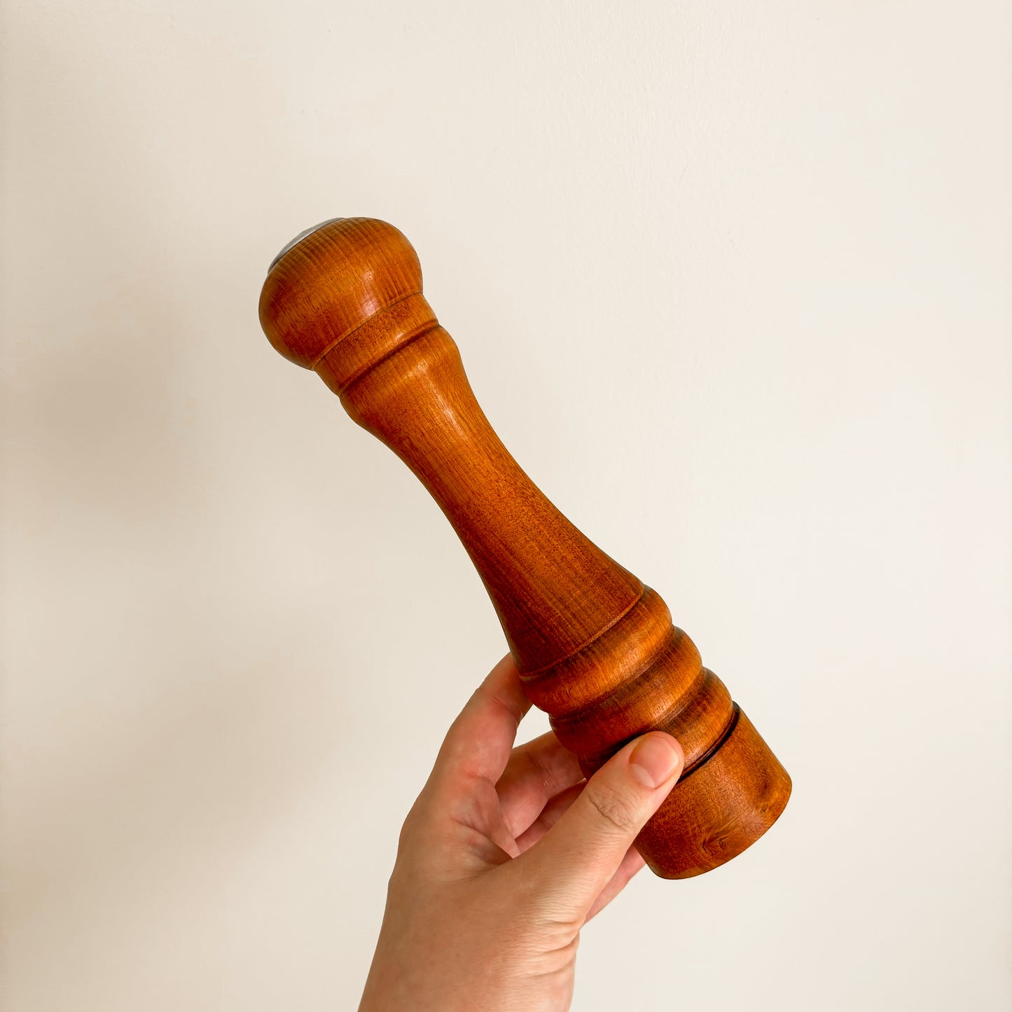 Vintage Baribocraft Maple Wood Salt Shaker (9.5")