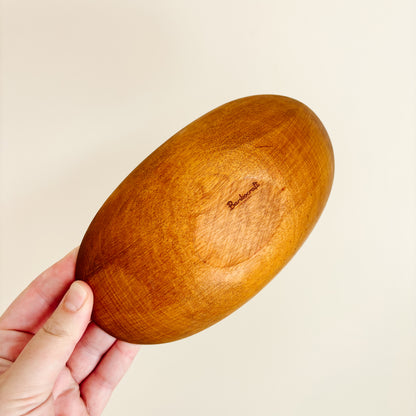 Baribocraft Oval Maple Wood Salad Serving Set