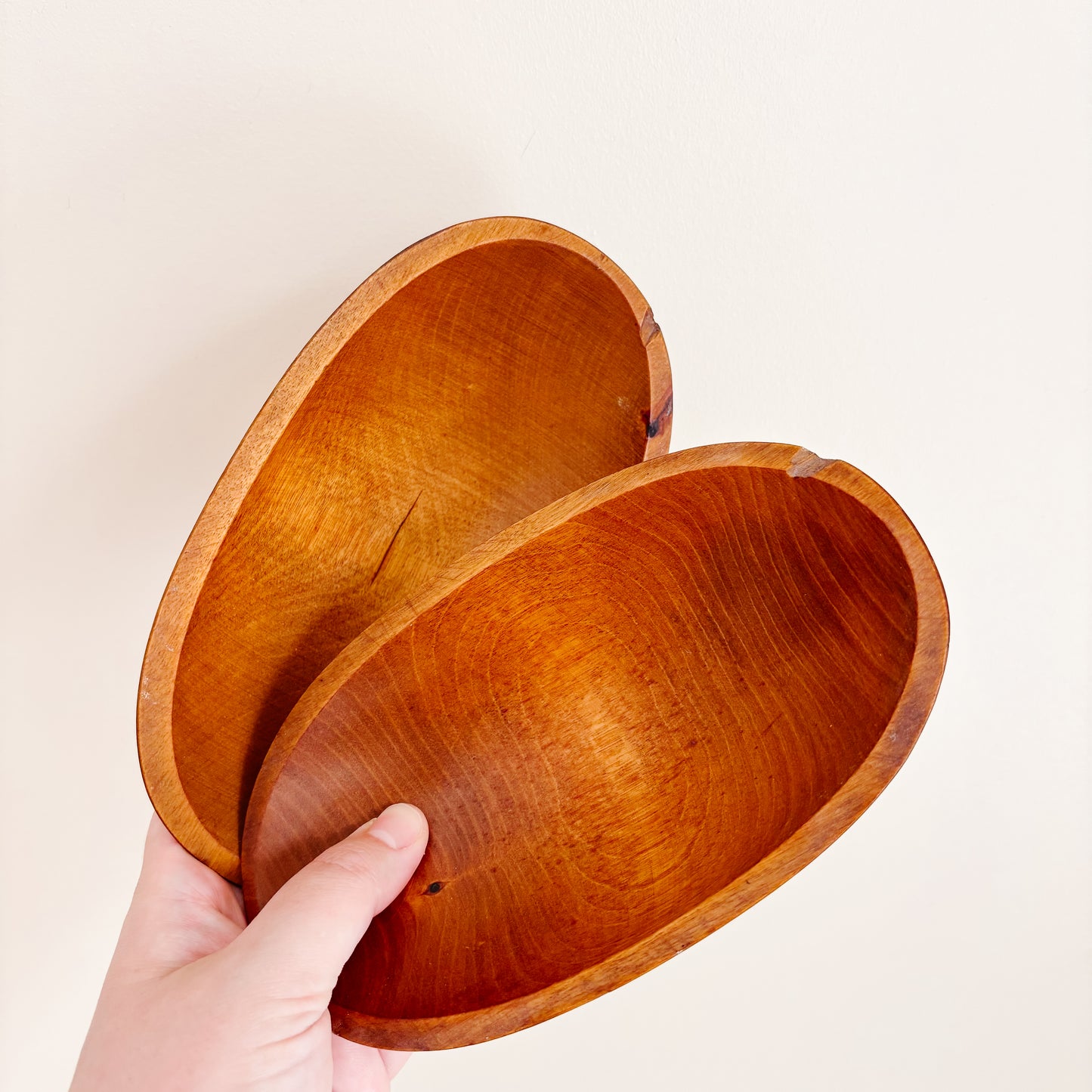 Baribocraft Oval Maple Wood Salad Serving Set