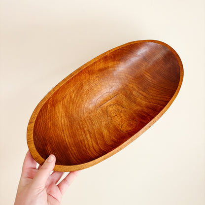 Baribocraft Oval Maple Wood Salad Serving Set