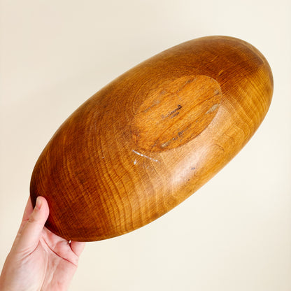 Baribocraft Oval Maple Wood Salad Serving Set