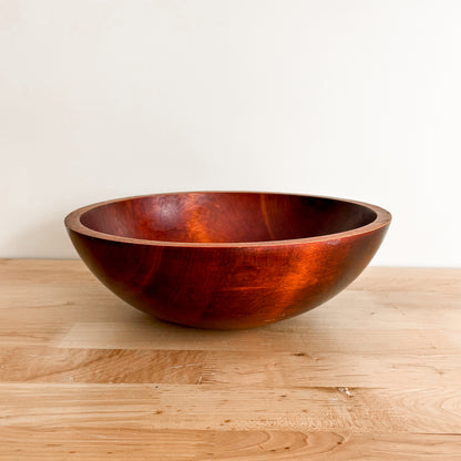 Large Baribocraft Maple Wood Salad Bowl
