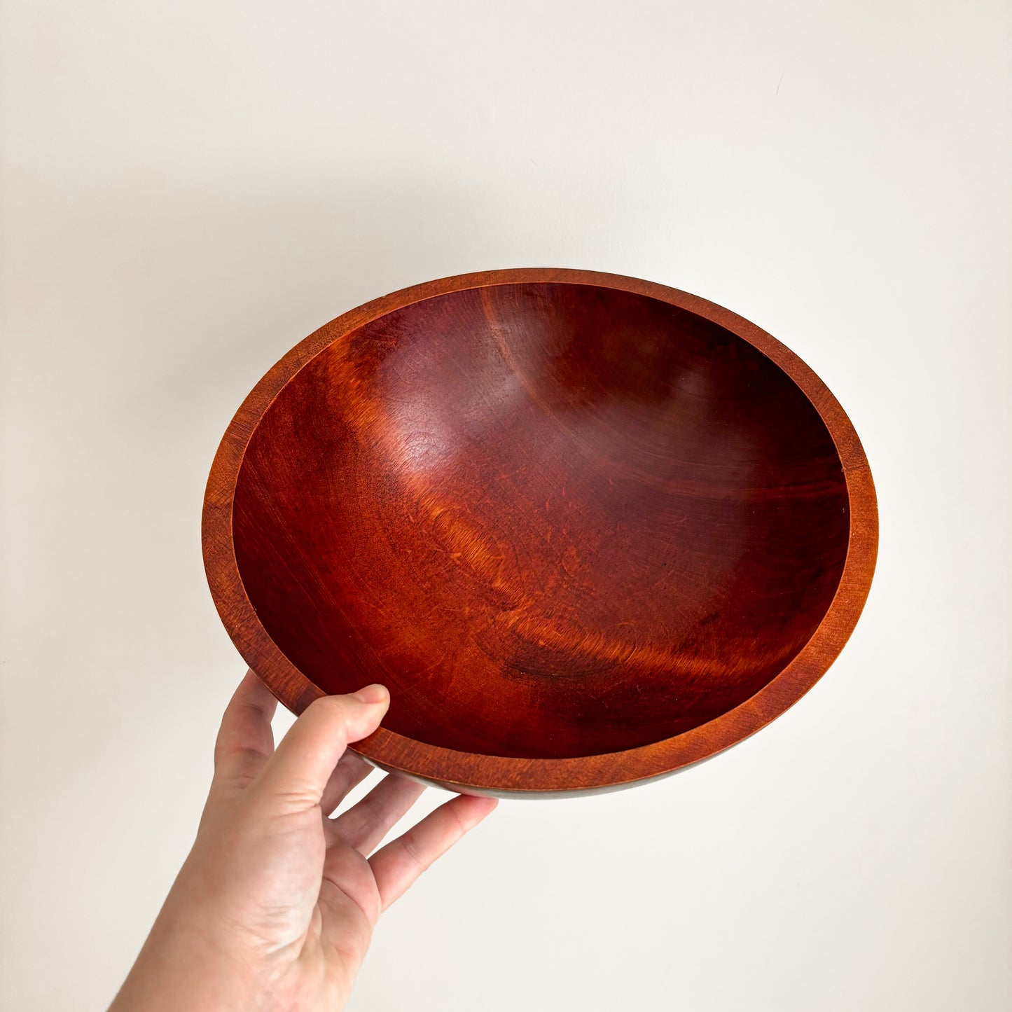 Large Baribocraft Maple Wood Salad Bowl