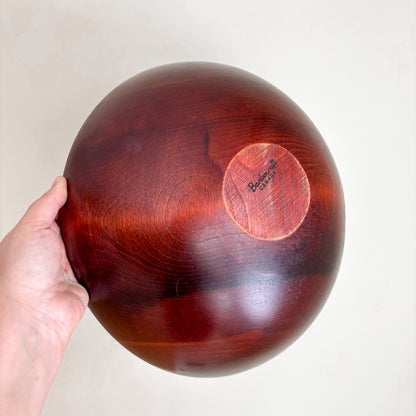 Large Baribocraft Maple Wood Salad Bowl