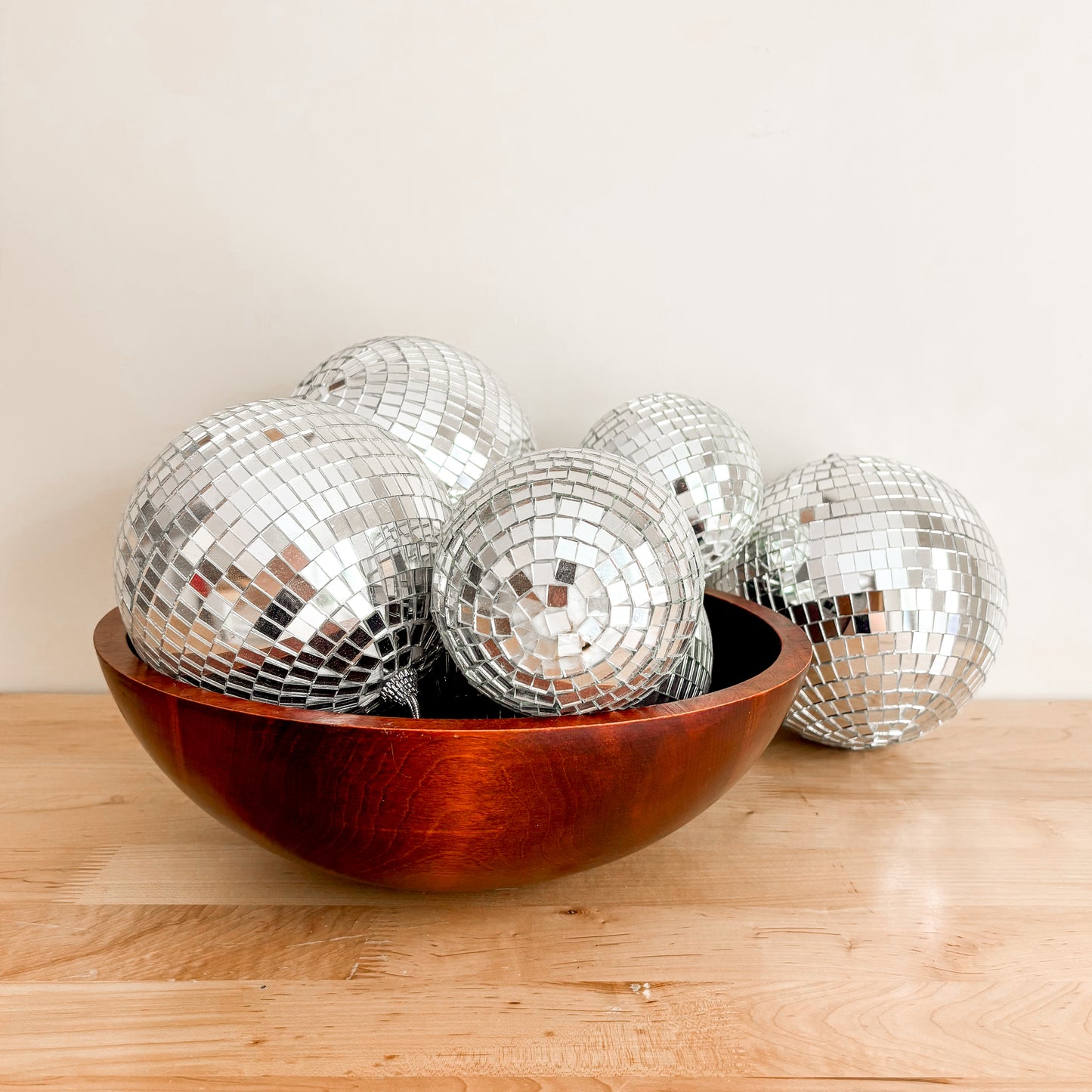 Large Baribocraft Maple Wood Salad Bowl
