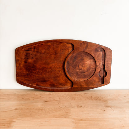 Vintage Baribocraft Cheese Charcuterie Maple Wood Board