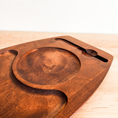 Vintage Baribocraft Cheese Charcuterie Maple Wood Board