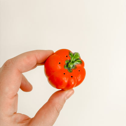 Salt & Pepper Shakers - Mini Red Tomatoes (1950s Japan)
