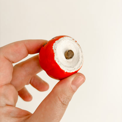 Salt & Pepper Shakers - Toronto Souvenir Red Ceramic Tomatoes (1950s Japan)