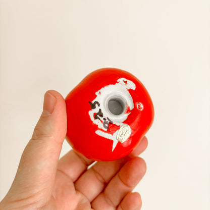 Salt & Pepper Shakers - Red Ceramic Tomatoes (1970s China) (Copy)