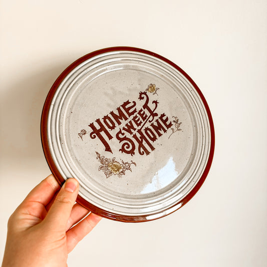 Vintage Home Sweet Home Japan Trivet Plate (Large)