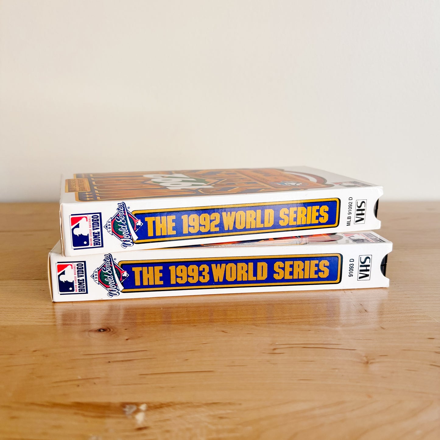 Toronto Blue Jays 1992 & 1993 MLB World Series VHS Tapes (set of 2)