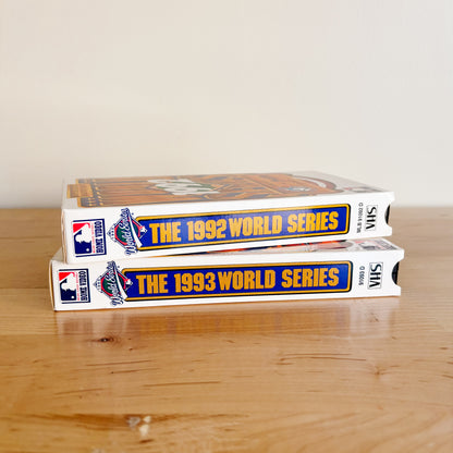 Toronto Blue Jays 1992 & 1993 MLB World Series VHS Tapes (set of 2)
