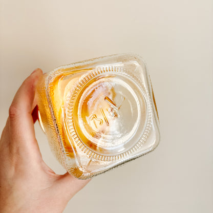 Borgonovo Per Alimenti Square Glass Storage Jar, Yellow