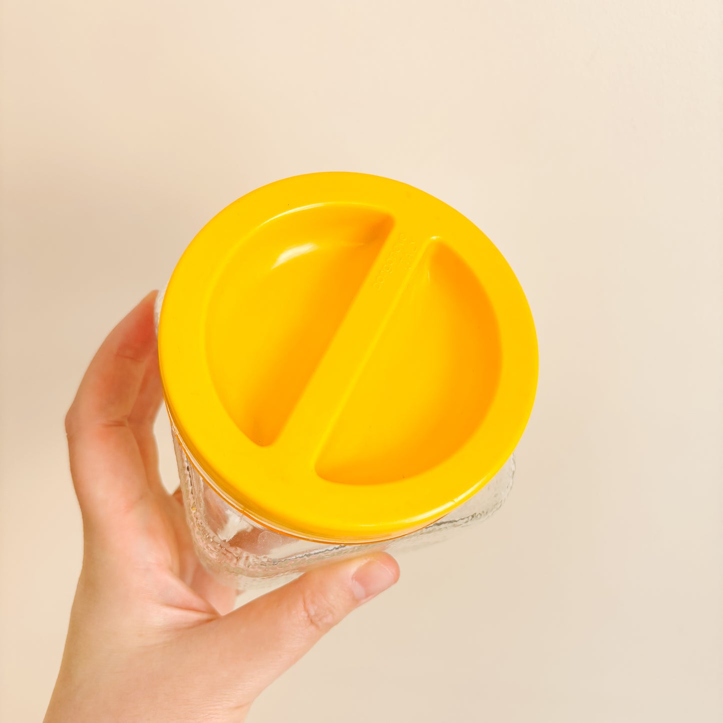 Borgonovo Per Alimenti Square Glass Storage Jar, Yellow