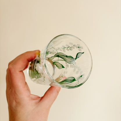 Lily of the Valley Clear Glassware (set of 2)