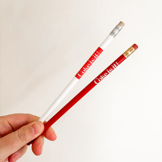 1980s Coca-Cola "Coke Is It!" Pencil (set of 2)