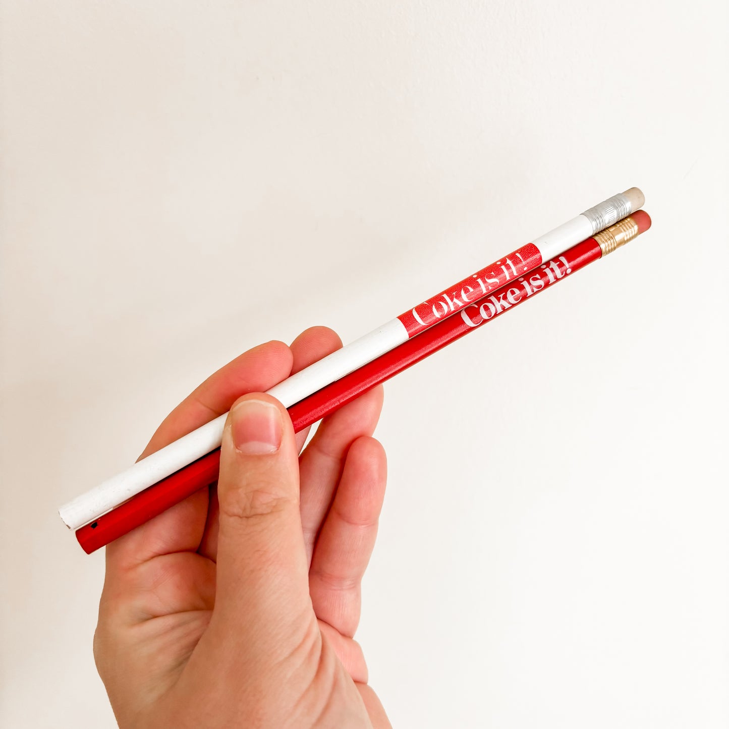 1980s Coca-Cola "Coke Is It!" Pencil (set of 2)