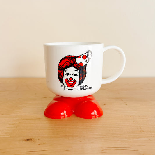 McDonald's Ronald Red Clown Shoe Plastic Party Cup - Vintage from 1985