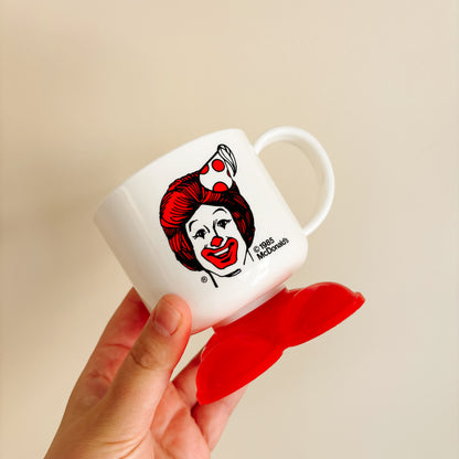 McDonald's Ronald Red Clown Shoe Plastic Party Cup - Vintage from 1985