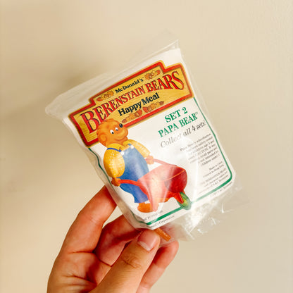 Happy Meal Toy - Berenstain Bears Papa Bear - New in Package 1987