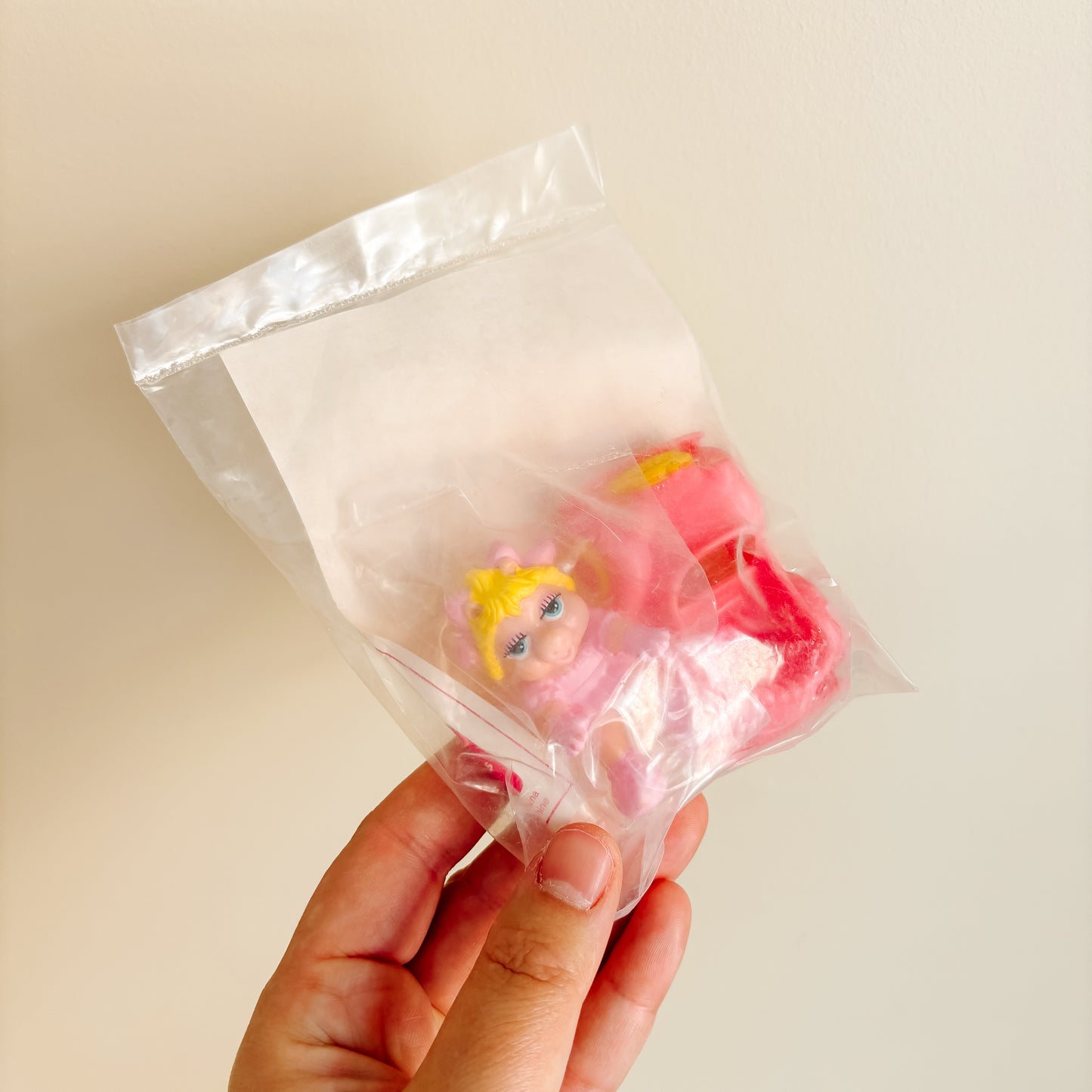 Happy Meal Toy - Muppet Babies Miss Piggy - New in Package 1987