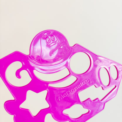 Happy Meal Toy - Crayola Grimace Stencil - 1987