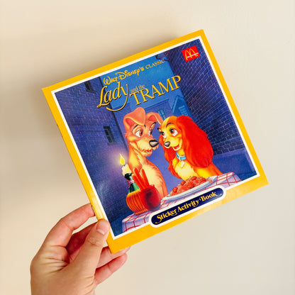 Happy Meal Toy - Disney Favorites Lady and the Tramp Activity Book  - 1987