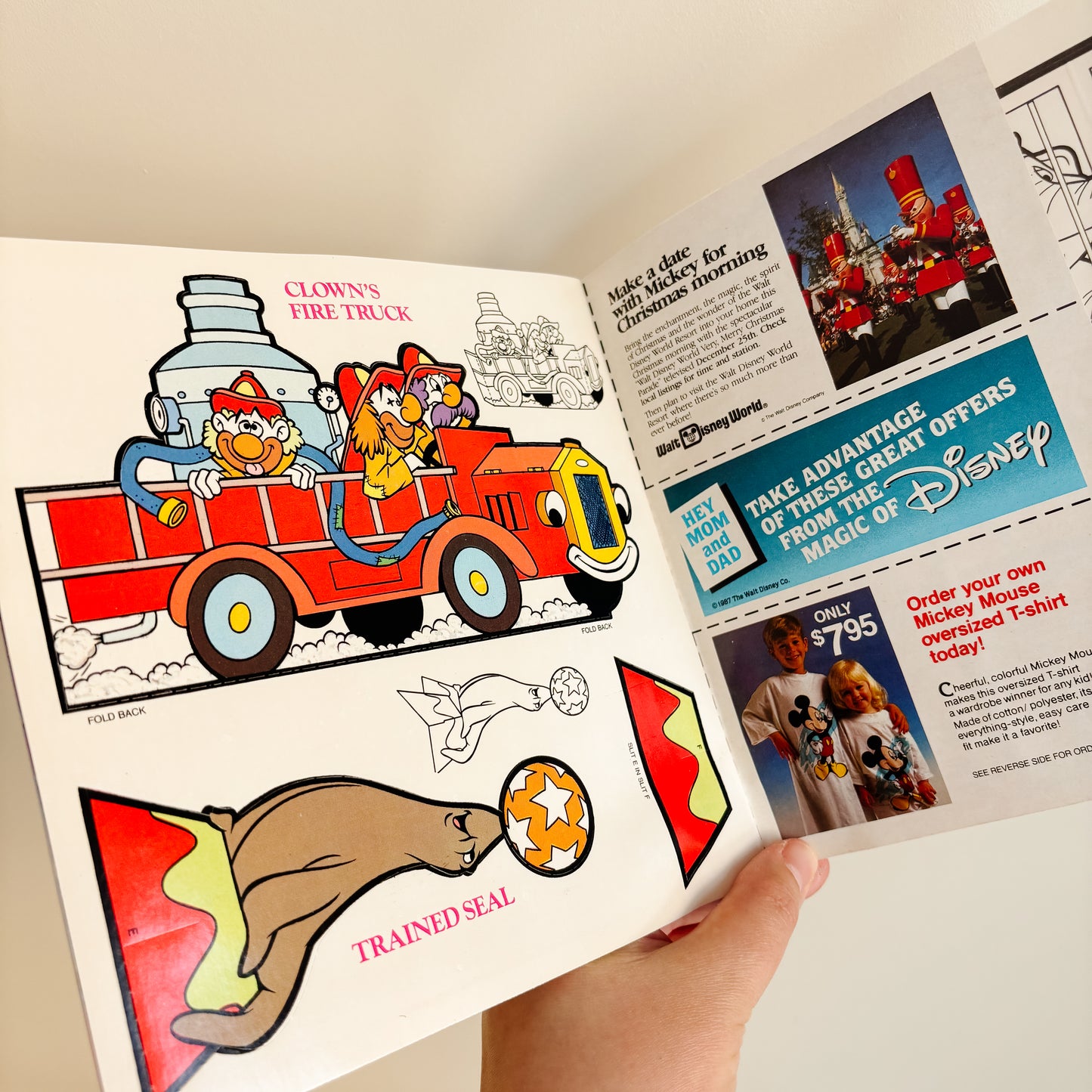 Happy Meal Toy - Disney Favorites Dumbo Activity Book  - 1987
