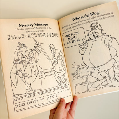 Happy Meal Toy - Disney Favorites The Sword in the Stone Activity Book  - 1987