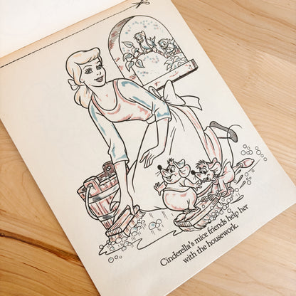 Happy Meal Toy - Disney Favorites Cinderella Activity Book  - 1987