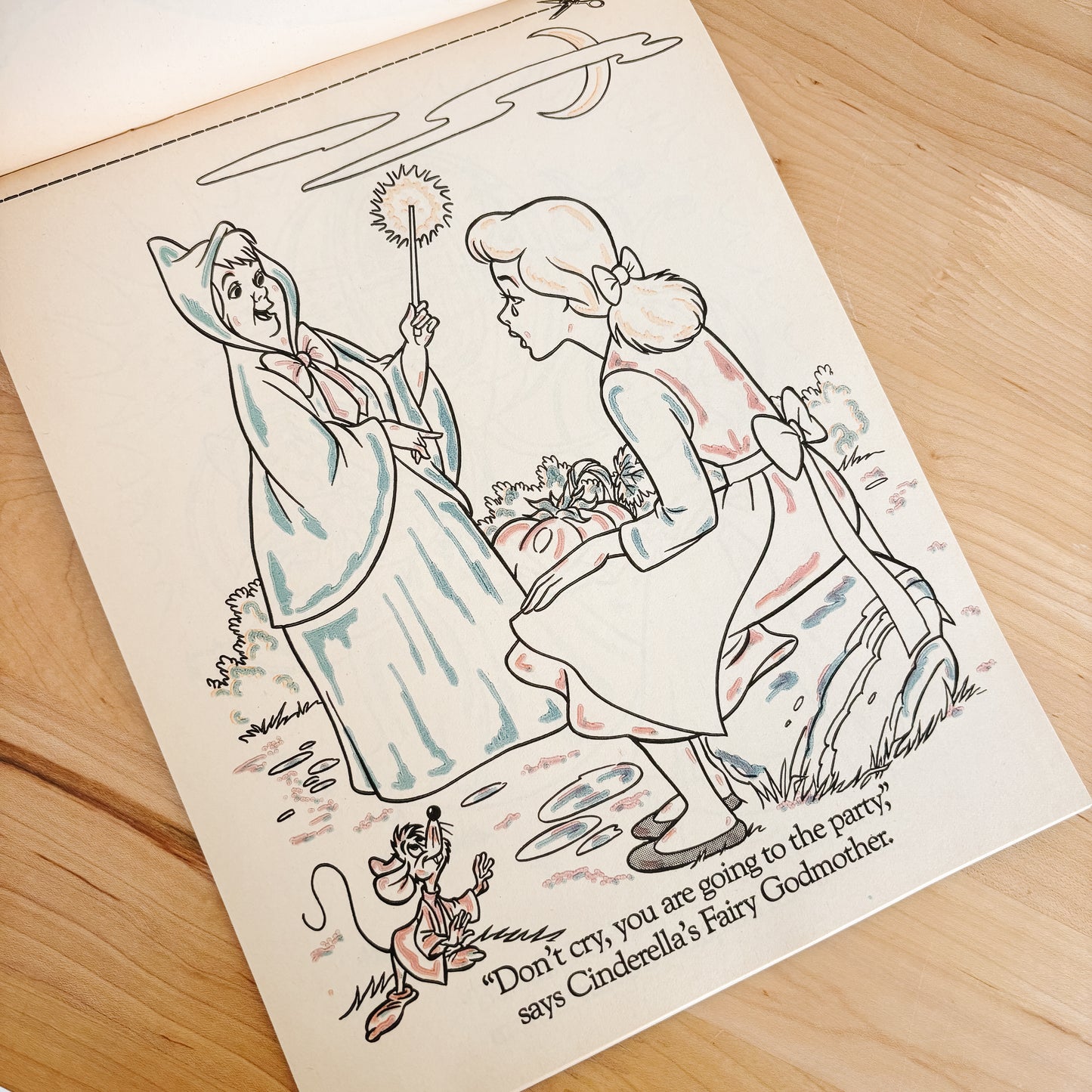 Happy Meal Toy - Disney Favorites Cinderella Activity Book  - 1987