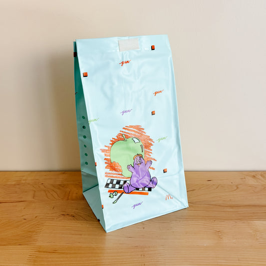 McDonald's Happy Meal Toy - Grimace Blue Vinyl Lunch Bag - Brand New!