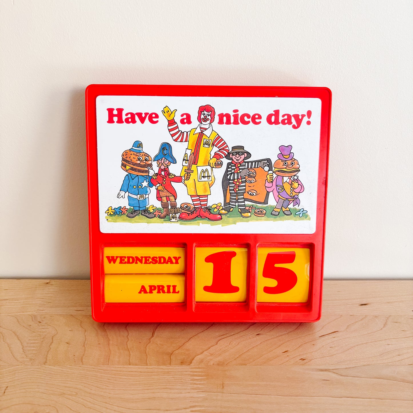 McDonald's Perpetual Calendar - Everbrite Electric Signs - Very Rare! - Early 1980s